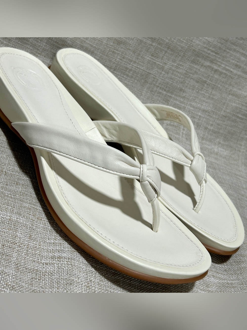 Nurture by Lamaze Cream Knotted Thong Sandals